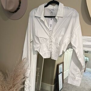 Steve Madden cropped blouse